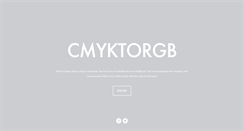 Desktop Screenshot of cmyktorgb.com